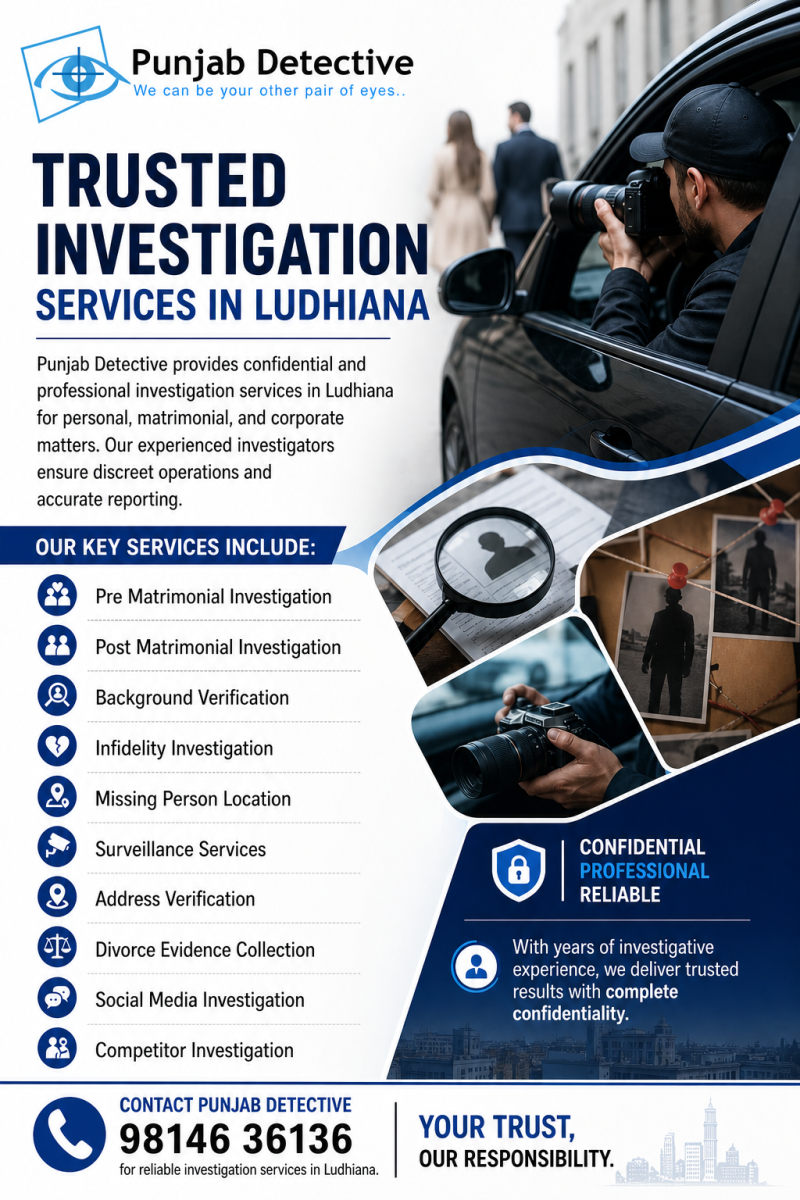 Searching for a Best Private Detective in Ludhiana?